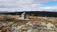Det var markert med en varde ved det høyeste punktet