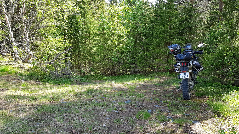 Jeg parkerte der det gikk en gammel vei ned mot brua