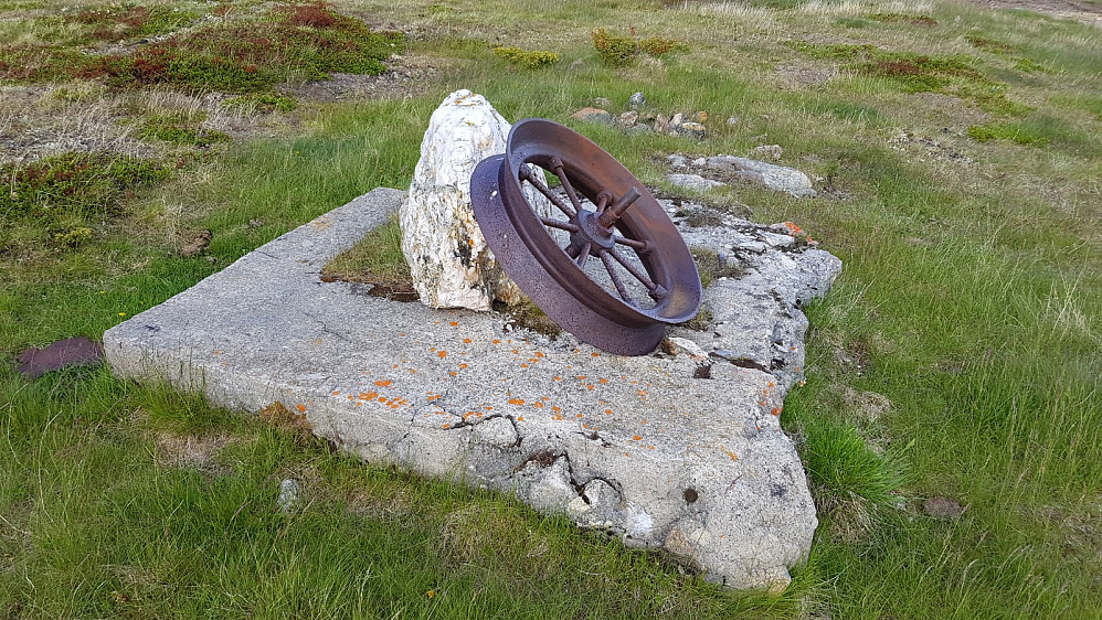 Et gammelt wierhjul fra taubanen