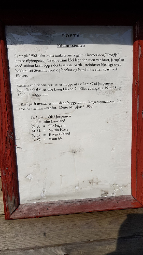 Det var 12 poster underveis med diverse informasjon, så dette var en lærerik tur