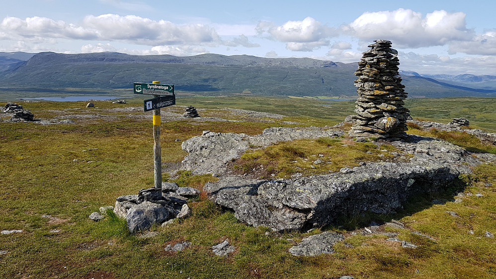 Stien gikk opp til Rennefjellet, men dette er ikke det høyeste punktet her oppe