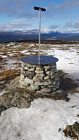 Det er en siktskive på toppen av Skardfjellet
