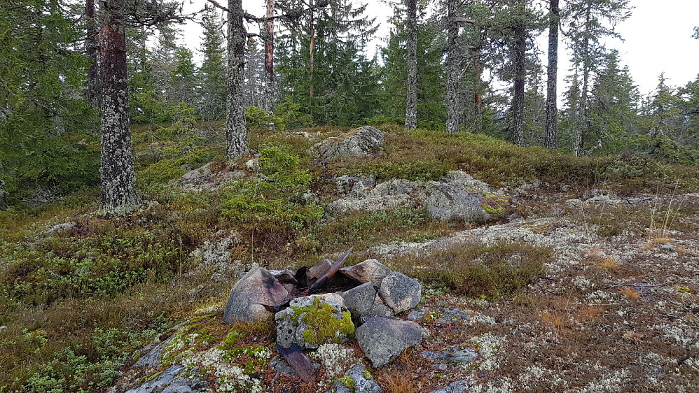 Bålplass rett ved høyeste punkt