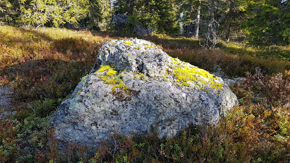 Bolt i steinen på toppen av Gardbergskampen