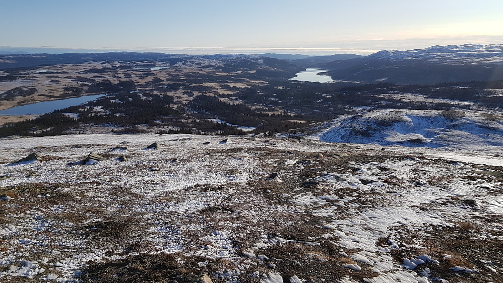 Flott utsikt ned mot Synnfjorden