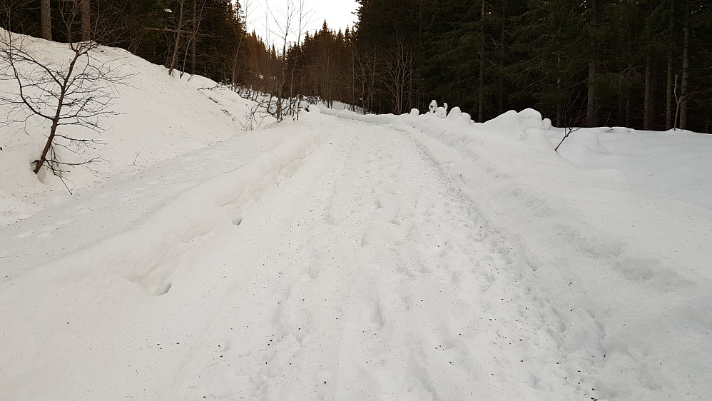 Veien var ikke brøytet etter siste snøfall