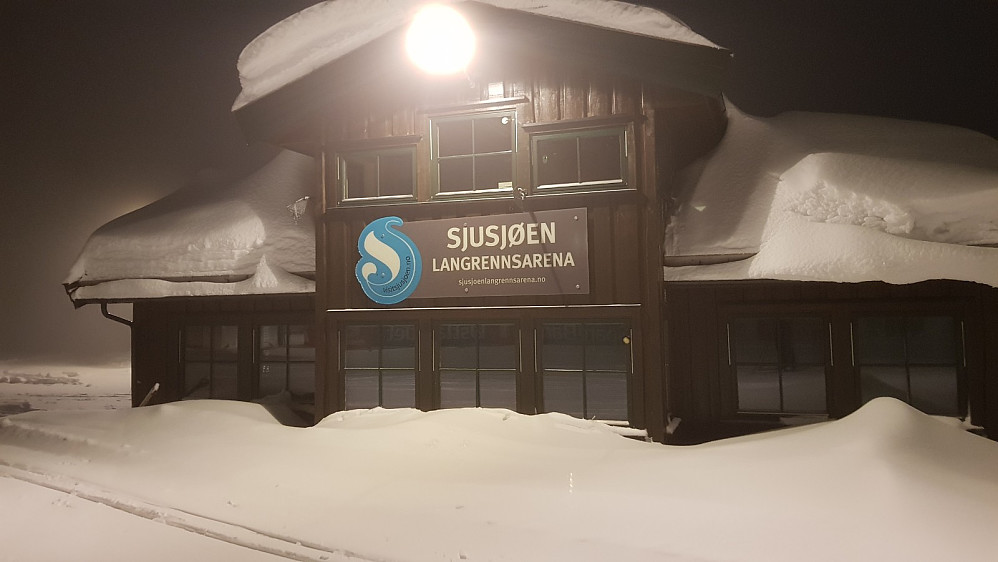 Turstart på skistadion hvor jeg kun traff en annen skiløper