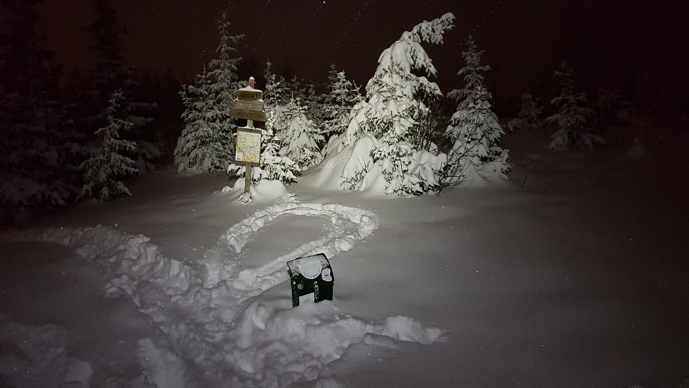 På toppen er snart turkassa dekket av snøen
