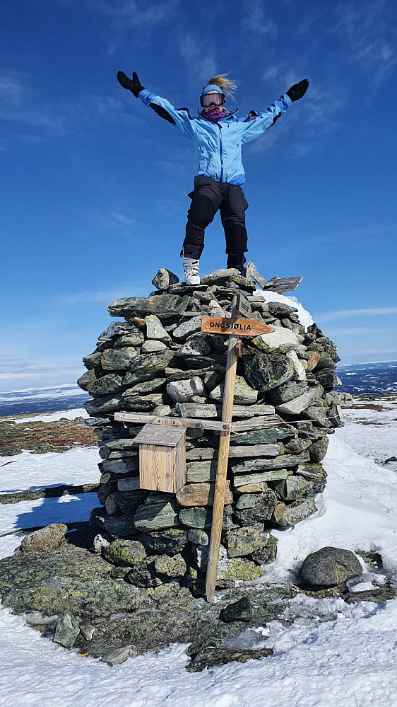 MMO på toppen av varden på Ongsjøfjellet