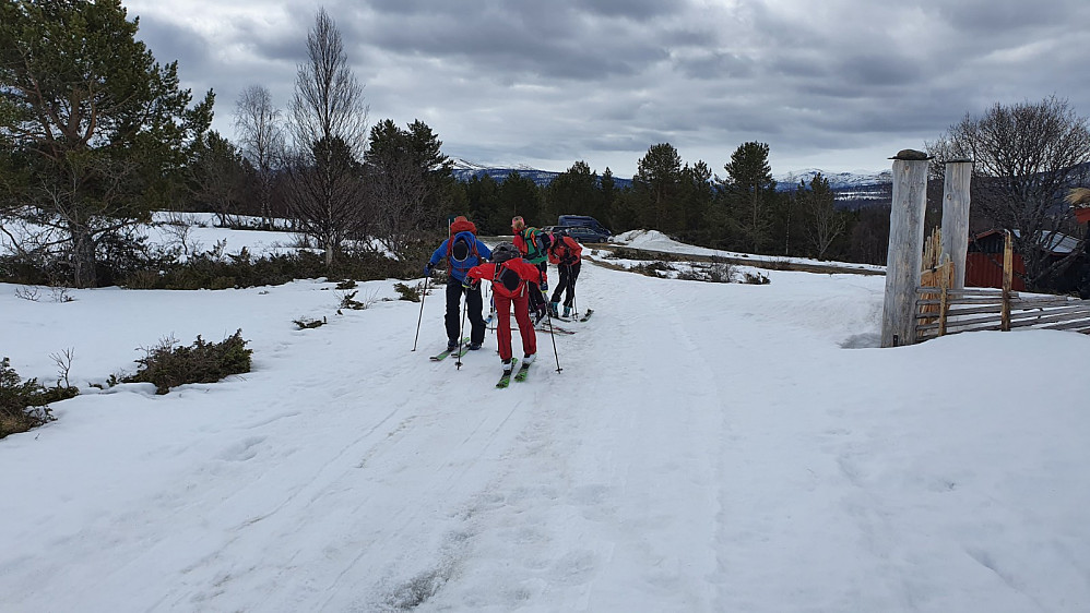 Det gikk litt tid med å få på ski og tilpasse utstyr, men slikt er det med nye ting