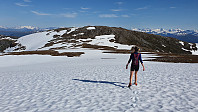 Her ble det langt å gå på snøen, men den bar bra så det gikk kjapt å gå