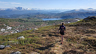 Stien ned var tidvis litt utydelig og vi mistet den når vi gikk over en snøfonne