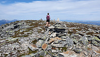 Da var vi oppe på Aksla hvor det ble en matpause