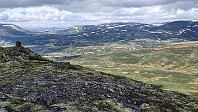 Utsikt østover fra toppen av Bjørnskardkampen
