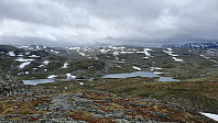Det var en reinbyge her og der rundt meg, men jeg hadde ikke nedbør på turen