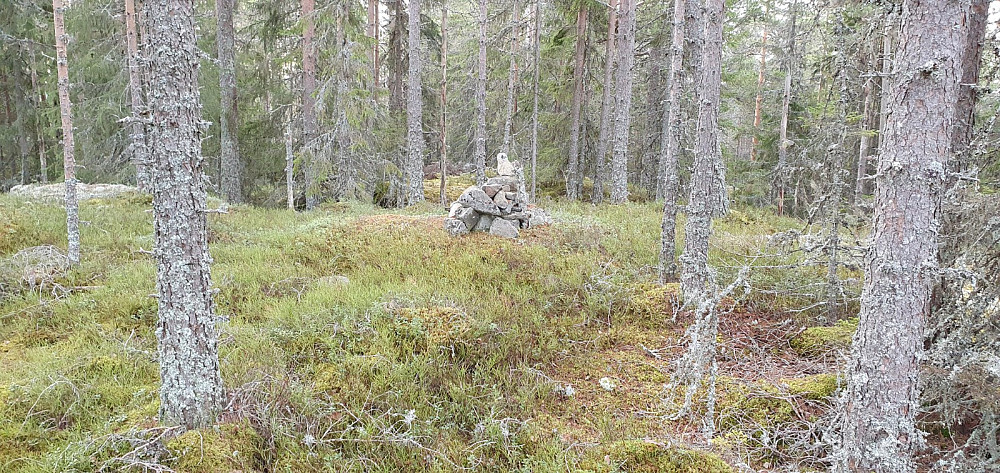 Liten varde på toppen av Skjerppåsen