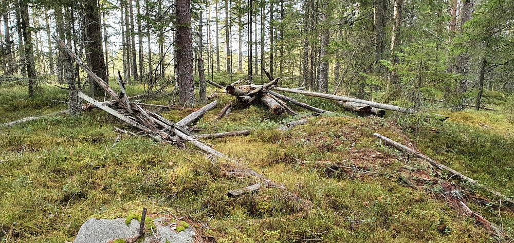 På toppen av Storberget var det rester av et tårn