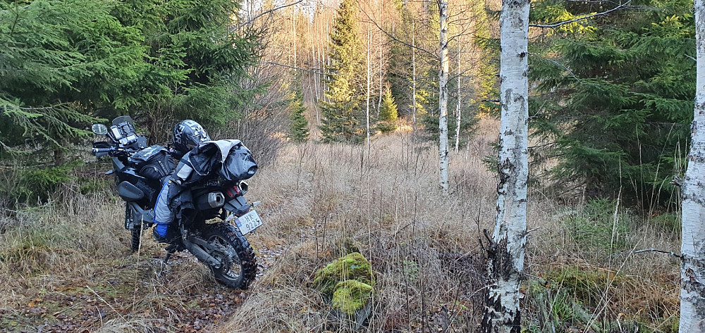 Her valgte jeg å parkere og starte turen mot toppen