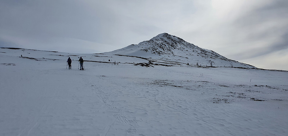 Det gikk lett oppover på den harde snøen