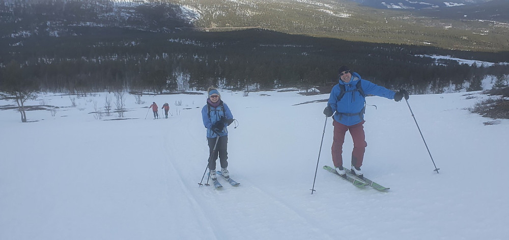 Da var vi oppe av skogen og fikk bra utsyn