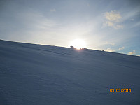Gikk rett mot sola opp Hafjell