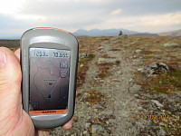 GPS med retningen til Storkvelvbu