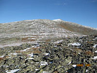 Litt snø oppe i høyden