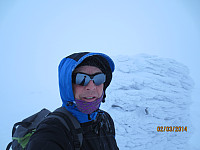 Foran toppvarden på Hafjell