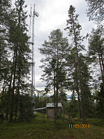 Antenna rett ved toppen