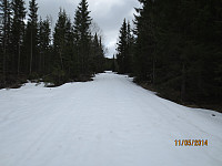 Mye snø i veien