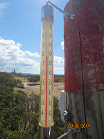 Sommertemperatur i dag