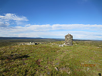 Toppen med utsikt østover