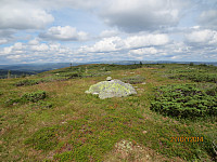 Selve toppunktet var ikke mye markert, men det var en liten varden 150 meter nord for toppen