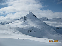 Da hadde vi kommet opp og var klare for turen bort mot fjellet. Utrolig vakkert i fjellet i dag