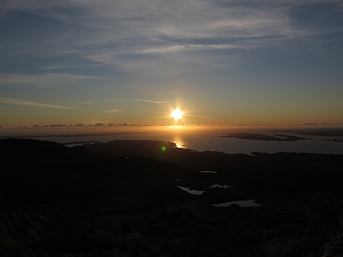 Solnedgang fra Eldsfjellet