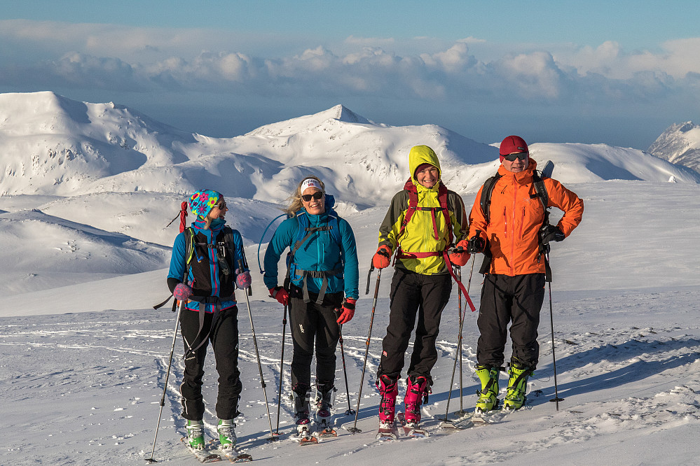 Gjengen. Fra venstre: Marte, Ingrid, Siri og Eirik.