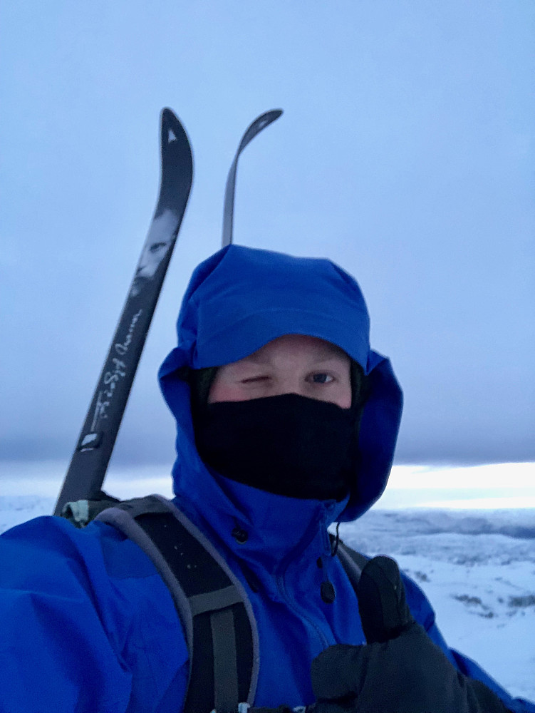 På toppen av Flæfjellet.