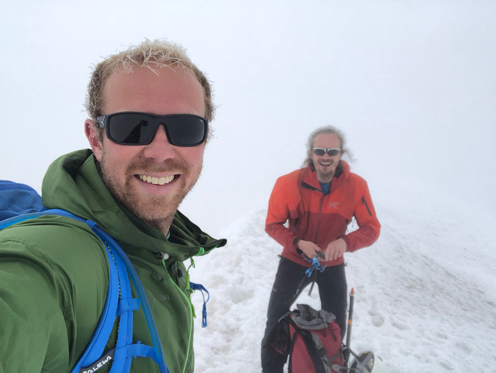 Gutta på toppen av Breithorn (4164 moh)
