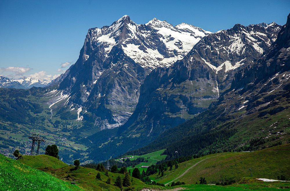 Wetterhorn, sett fra Kleine Scheidegg