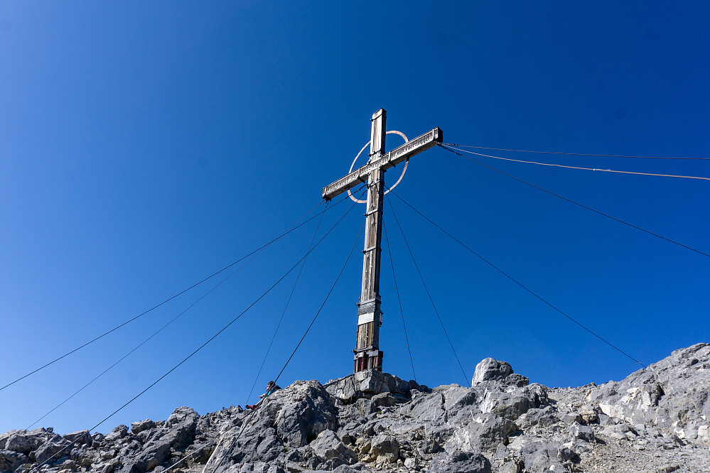 Korset på toppen av Schesaplana.