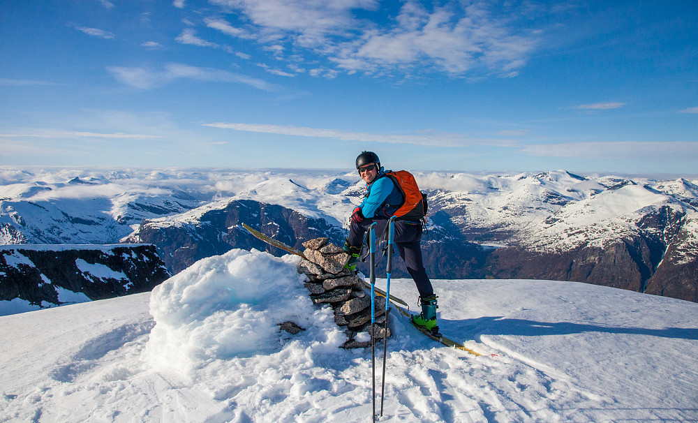 På toppen av Storskredfjellet