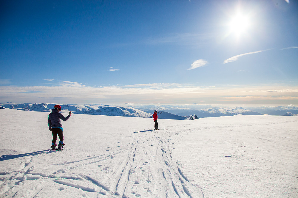 Platået på toppen av Storskredfjellet er nokså flatt