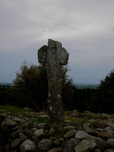 Et gammelt kors fra Vikingtiden på Krosshaug ved siden av Tinghaug