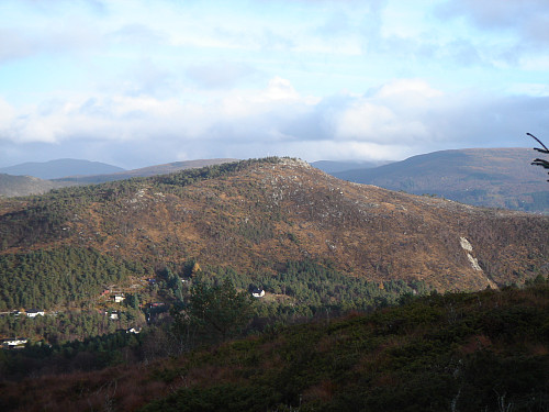 Utsikt mot Hetlebakksåta sett fra Birkelandsnipa