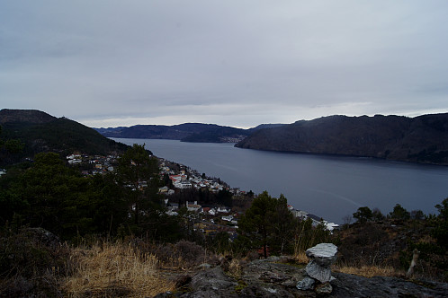 Utsikt mot Ytre Arna og Osterøy på andre siden av fjorden
