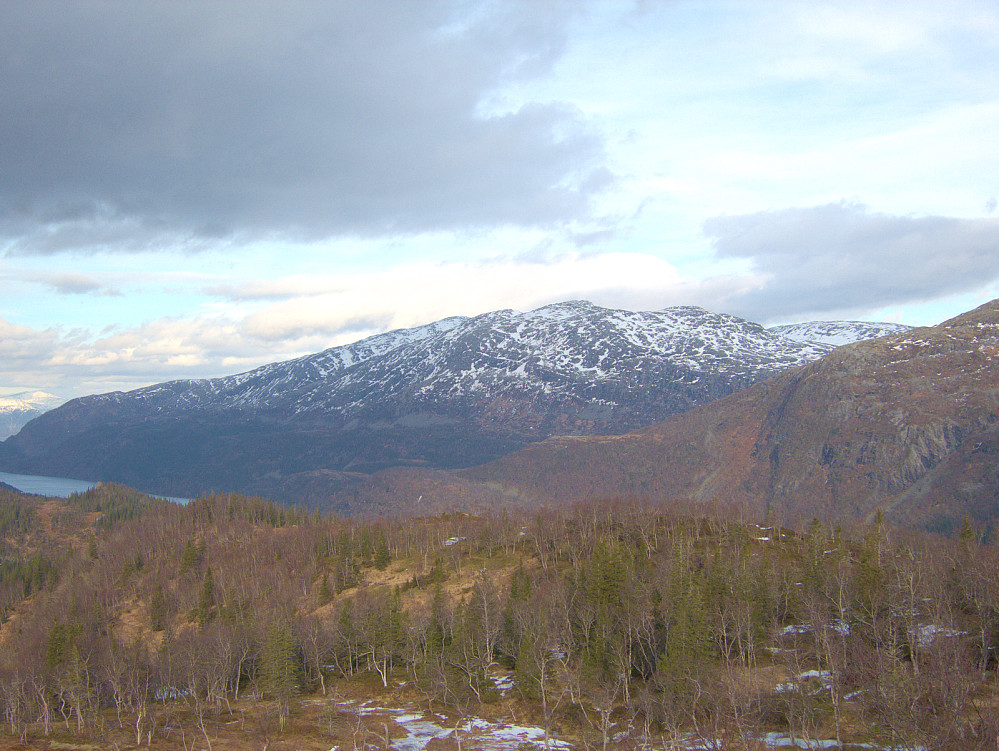 Utsikt mot Dalaunfjellet i nord