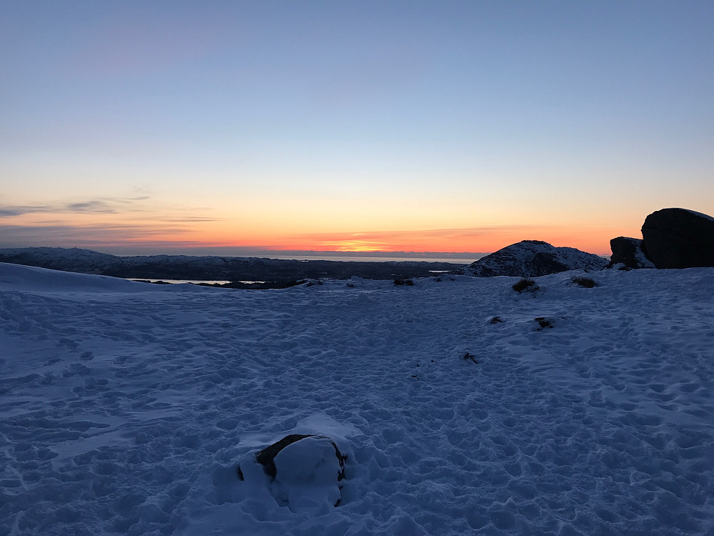 Gravdalsfjellet i nydelig solnedgang