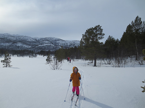 Flotte føreforhold utenfor løypene på Geilo denne uken. 
