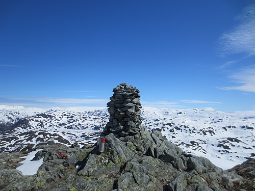 Toppen av Ingahogg, 965 moh, på en flott dag i juni.