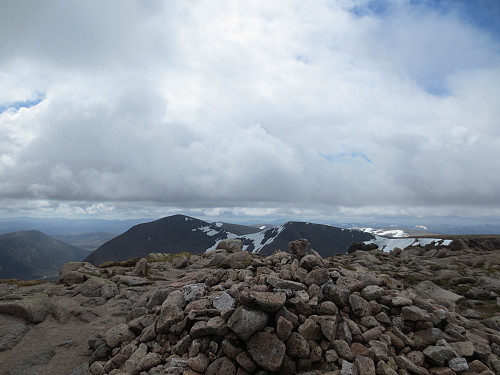 Toppen av Braeriach, 1296 moh, er nådd etter 3 timer og 10 minutt.